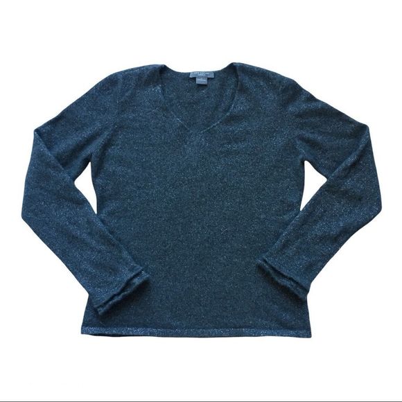 Ann Taylor Gray V-Neck Sweater - Picture 2 of 13